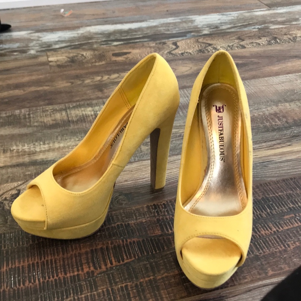 Yellow High Heels